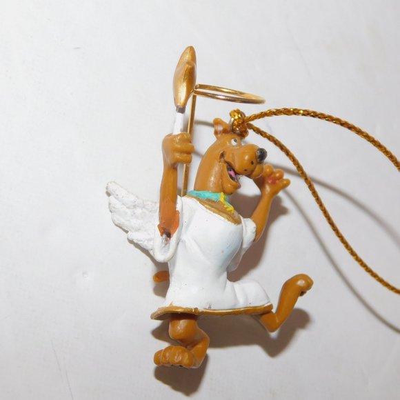 Vintage 2000 Scooby Doo Scooby as Angel Mini 1.75" Christmas Tree Ornament - Picture 2 of 4